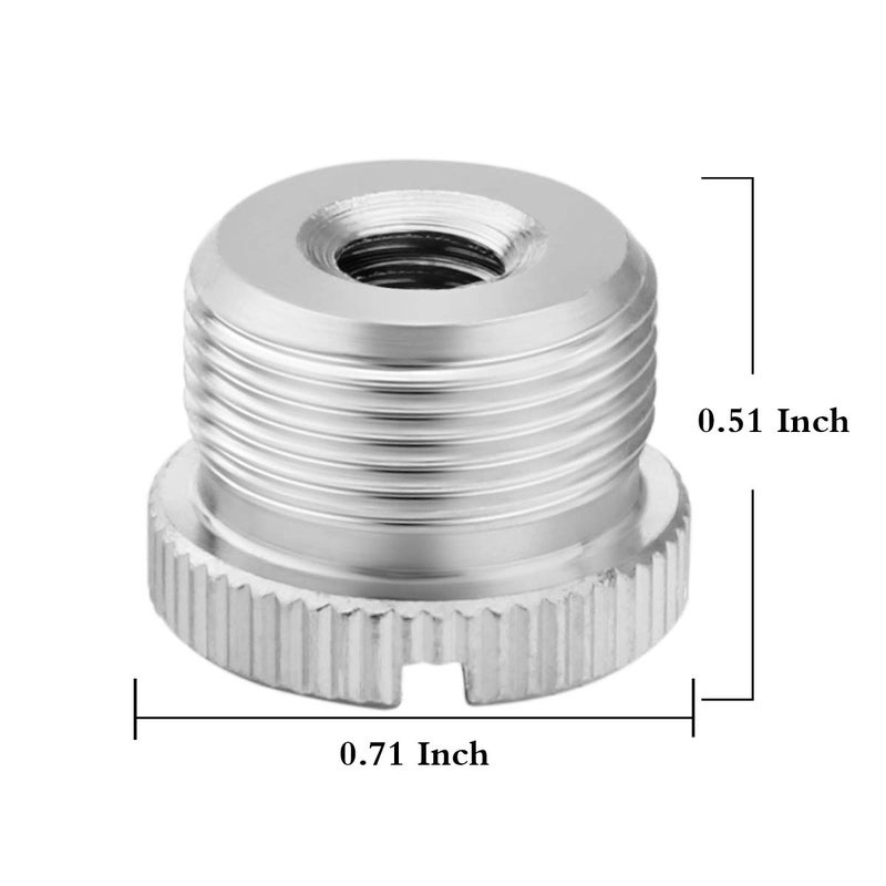 JOMLEY 1/4 to 5/8 Adapter, 1/4"-20 Female to 5/8"-27 Male Screw Thread Adapter for Camera Monitor Microphone Stand - 2 Pack - Image 5